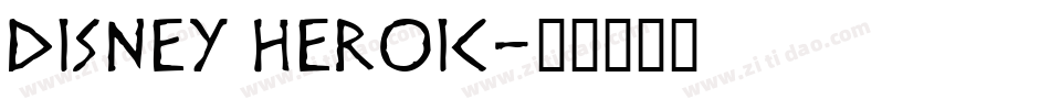 Disney Heroic字体转换